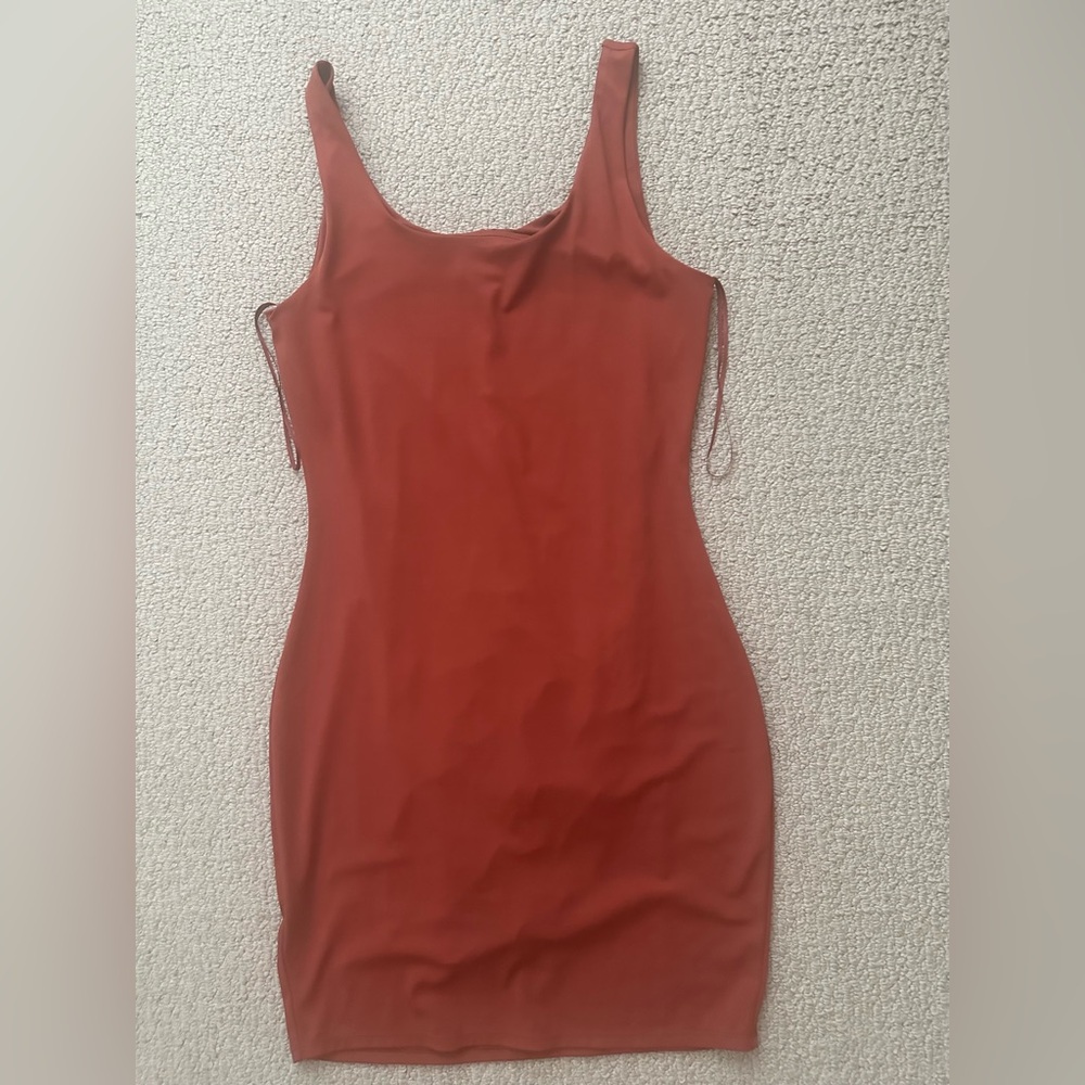 Women’s Rust Orange Sleeveless Dress